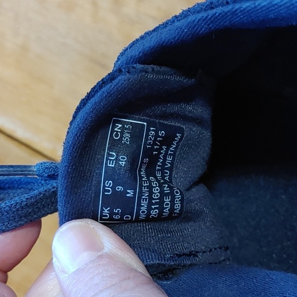 🌻WOMEN'S CLARKS LACE UP BLUE SHOES - Picture 4 of 8